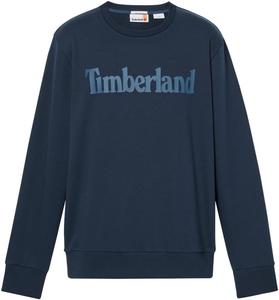 Мужская толстовка Timberland с логотипом Wordmark и круглым вырезом на спине, темный сапфир