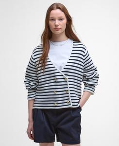 Кардиган Barbour Abby Striped, Cloud/Navy