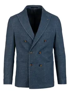 Костюм с двубортным пиджаком Eleventy, синий