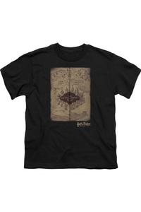 Футболка с коротким рукавом "Карта мародеров" из Гарри Поттера для детей Gildan, черный