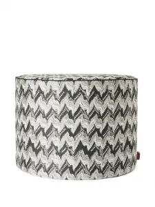 Пуф с узором зигзаг Missoni Home, черный