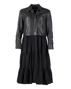 Кожаная куртка Maze "42023083", черный