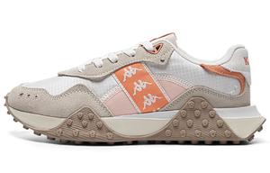 Kappa Женские противоскользящие износостойкие низкие массивные кроссовки серо-коричнево-розовые Moon Gray/Oxford Brown/Peach Pink, цвет Moon Gray/Oxford Brown/Peach Pink