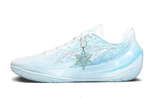 LiNing Blade 5 V2 амортизирующие, противоскользящие и износостойкие низкие баскетбольные кроссовки мужские светло-голубые, цвет Light Blue