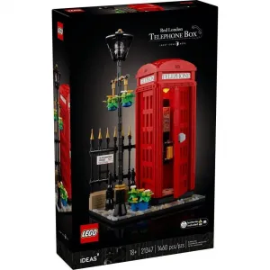 Конструктор Lego Ideas «Красный лондонский телефон», прозрачный