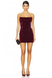 Мини-Платье balley House Of Harlow 1960, цвет burgundy