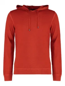 Ребристый свитер с капюшоном Moorer, красный