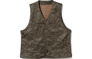 Beams Приключенческий жилет с принтом животных, Olive Green