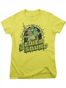 Футболка Sewer Squad Girly Tee желтого цвета Teenage Mutant Ninja Turtles