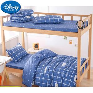 Disney Комплект постельного белья 90 см, 2,5 кг, хлопок, простыня, наволочки, пододеяльник, синий