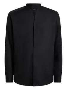 Жаккардовая рубашка с узором пейсли Etro, черный