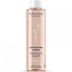 Органический тоник для ухода за кожей, успокаивающий, 200 мл, формула с балансировкой pH и гиалуроновой кислотой, веганский, сертифицированный Ecocert, перерабатываемая упаковка Mádara