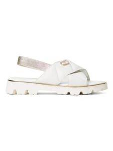 Кожаные сандалии TWINSET Kids, белый