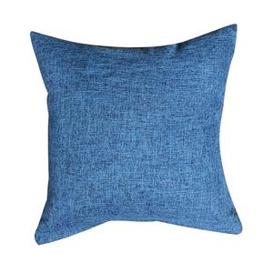Льняная квадратная подушка для дивана Mnjin 40 см, синий