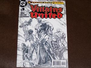Villains United #1 2nd Printing Sketch Cover (DC Comics)