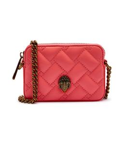 Кожаная сумка через плечо micro kensington Kurt Geiger, розовый