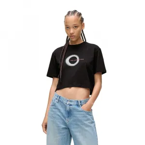Футболка с коротким рукавом Karl Lagerfeld Jeans A4W17011 Boxy Eclipse Graphic, черный