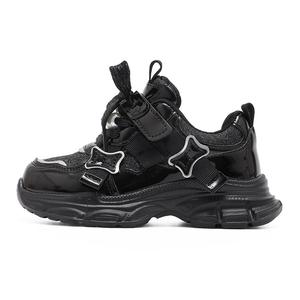 Непромокаемые поддерживающие низкие детские повседневные кроссовки Kids' BOBDOG, черный