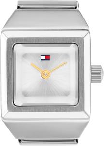 Женские кварцевые часы Tommy Hilfiger с двумя стрелками и кольцом - дизайн в ювелирном стиле, эластичный ремешок, подходит для разных размеров - подарок для нее, 15 мм, Silver