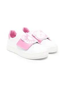 Кроссовки Leo с аппликацией Teddy Moschino Kids, белый