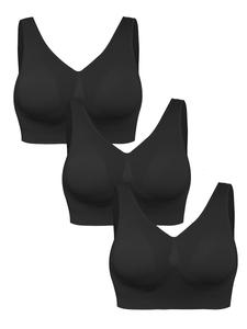 Спортивный бюстгальтер пуш-ап MEETWEE, черный