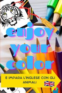 Enjoy your Colors | Divertiti con i Colori e Impara l'Inglese con gli Animali: Il Libro Perfetto per Bambini da 4 a 8 anni | Giochi Educativi (Italian Edition) (Independently published)
