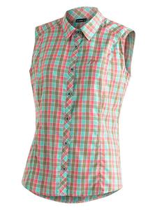 Maier Sports Функциональная рубашка "Палома" в бирюзово-красно-хаки цвете