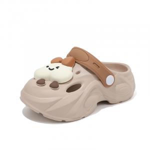 Детские тапочки с антискользящим покрытием, дышащие и противоскользящие, низкие NEZHACHAOHAI, бежевый/хаки