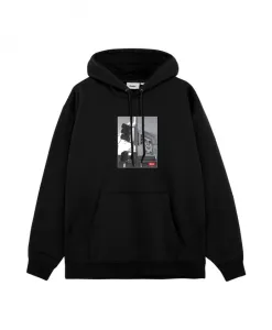 Черная худи с графическим принтом для мужчин Obey, черный