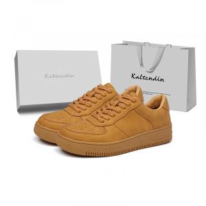 Kaltendin Желтые мужские универсальные модные удобные низкие скейтерские кроссовки Air Force 1 All Season, цвет Yellow