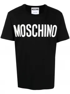 Футболка с короткими рукавами и логотипом Moschino, черный
