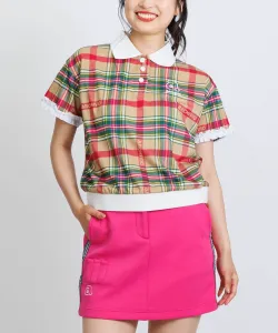 Многоцветная рубашка-поло с оборками на рукавах Archivio, цвет Beige(319)