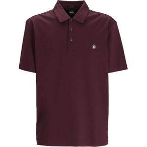 Поло с логотипом HUGO BOSS, Бордовый