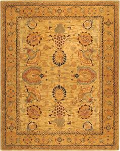 Ковер SAFAVIEH, 290 x 412 см, Taj Mahal Collection, Ivory & Taupe, ручной работы из традиционной шерсти, идеален для помещений с высокой проходимостью в гостиной, спальне (TJM109B)