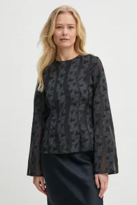 СААНАЙ блузка Samsoe Samsoe, темно-синий