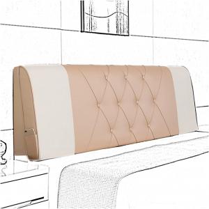 Подушка-подголовник для кровати LIANGJUN, водонепроницаемая, противоударная, из натуральной кожи, для односпальной и двуспальной кровати, мягкая подушка для чтения с губчатым наполнителем для гостиничного холла, 9 цветов. CHIAPERINI, Gold