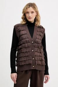 Жилет из шерстяной смеси Sisley, коричневый