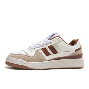 STUR YSN Износостойкие и легкие низкие кроссовки для скейтбординга унисекс, цвет белый рис коричневый