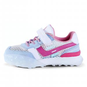 Jeep Амортизирующие и дышащие низкие детские повседневные кроссовки White Pink Kids'