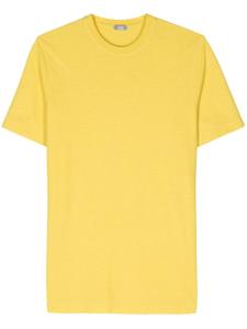 Футболка с круглым вырезом из органического хлопка Zanone, желтый