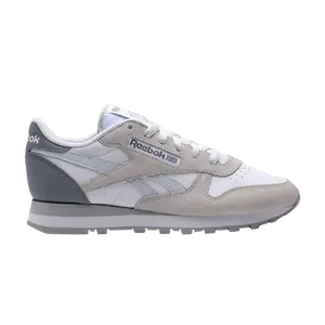 Кроссовки Wmns Classic Leather 'White Double Grey', серый