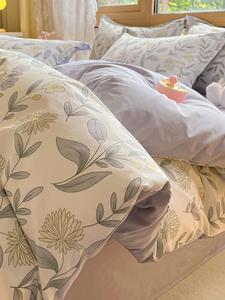 MIDO HOUSE Комплект постельного белья 4 предмета, 180x200 см, 1,8 кг, активная печать, принт шицинхуайхуайи, цвет шицинхуайхуайи