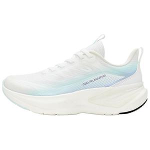 QIAODAN Амортизирующие, дышащие, легкие низкие кроссовки для бега на длинные дистанции Jordan, женские, белые, светло-голубые