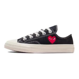Chuck 70 Comme Des Garçons PLAY X Low PS 'Single Heart - Black' Converse, черный/красный