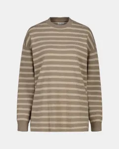 Женский свитер с воротником-стойкой и боковыми разрезами Easy Wear, коричневый