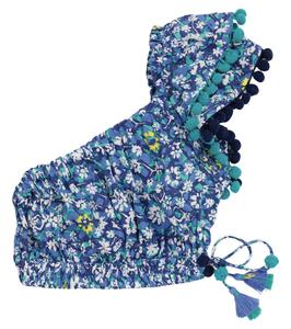 Блузка с цветочным принтом Kaia Poupette St Barth Kids, Royal Fantasy