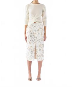 Блестящая юбка D-Vine Everyway в кремово-слоновой кости Le Superbe