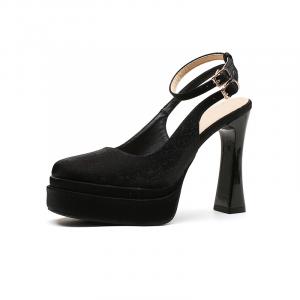 Туфли на высоком каблуке 11 см, женские Zubumei, Black