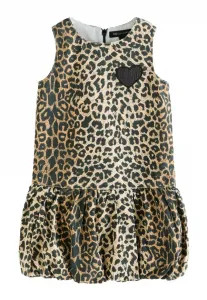 Джинсовое платье прямого кроя с пышным подолом Smallsaints, Leopard