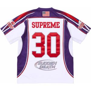 Футболка-джерси Supreme, белый / фиолетовый